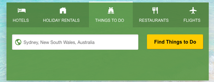 TripAdvisors new front-of-centre Things To Do section