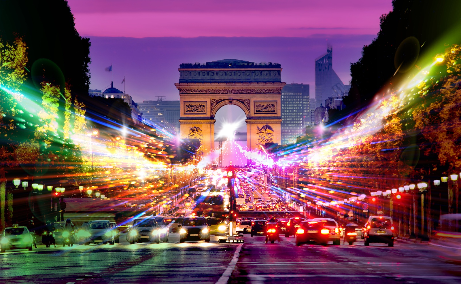 Paris light trails-1