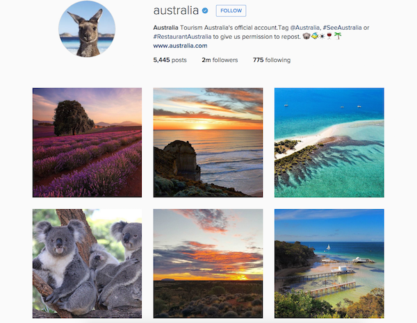 Tourism Australia's entire strategy revolves around user generated content